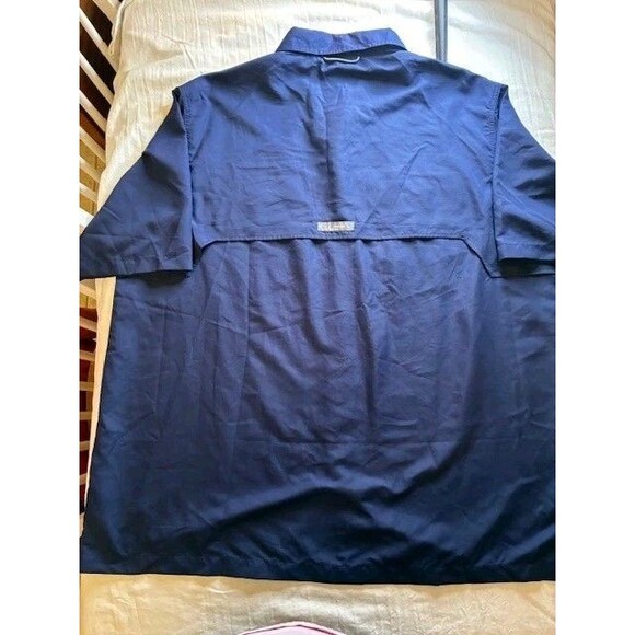 Habit Men’s Vented Fishing Shirt Short Sleeve Blue XL 40+ Solar Factor - Picture 2 of 5